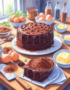 Truffle chocolate cake recipe